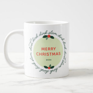 Taza De Café Gigante Navidades de pelota Personalizado Año de la corona