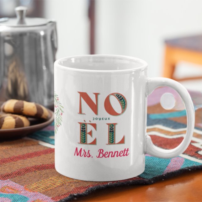 Taza De Café Gigante Navidades de Personalizado lindo Noel Nurse Gift (Subido por el creador)
