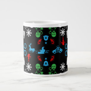 Taza De Café Gigante Navidades de policía decorativos