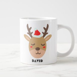 Taza De Café Gigante Navidades de renos de moda en Guay