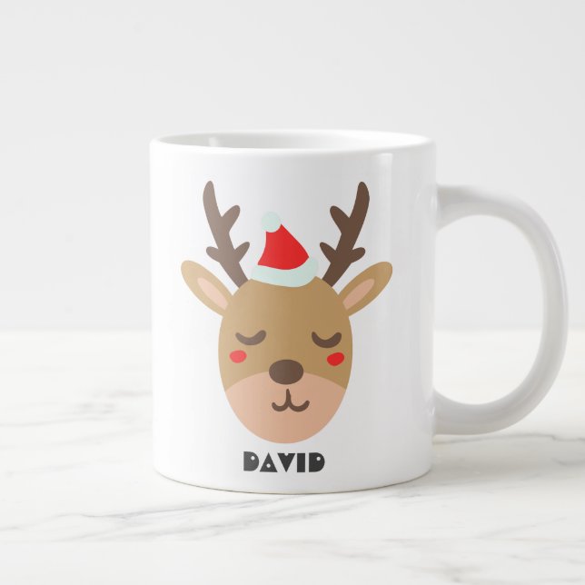 Taza De Café Gigante Navidades de renos de moda en Guay (Derecha)