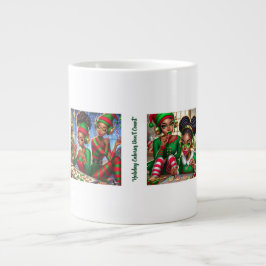 Taza De Café Gigante Navidades Elves y Goodies