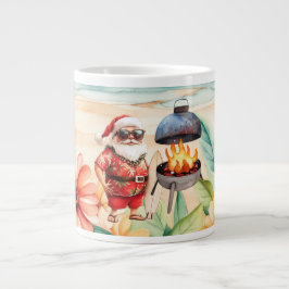 Taza De Café Gigante Navidades en julio con Santa en la playa
