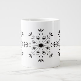 Taza De Café Gigante Navidades escandinavos modernos copos de nieve