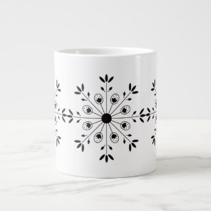 Taza De Café Gigante Navidades escandinavos modernos copos de nieve
