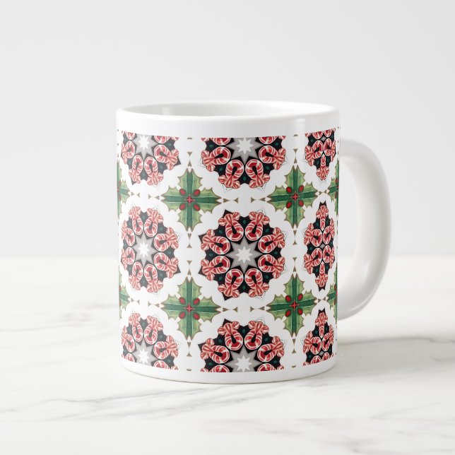 Taza De Café Gigante Navidades festivos Candy Cane (Derecha)