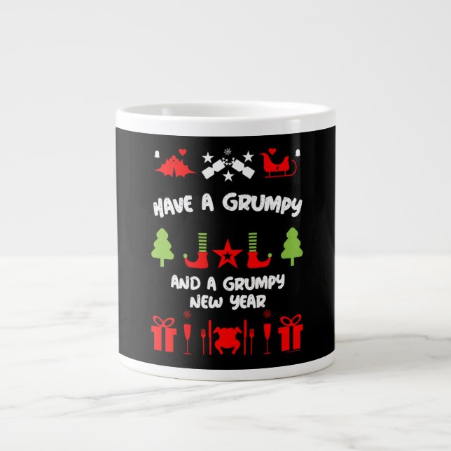 Taza De Café Gigante Navidades Grumpy (Frente)