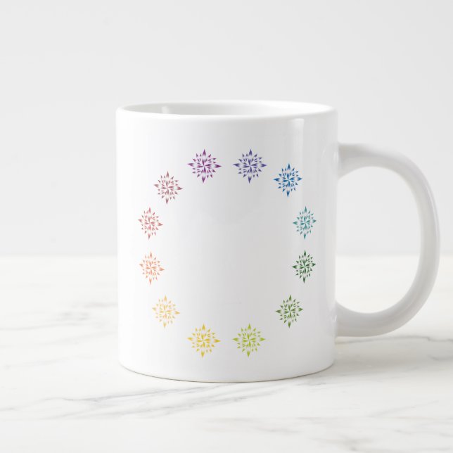Taza De Café Gigante Navidades interiores 2019 Gran Mug (Derecha)