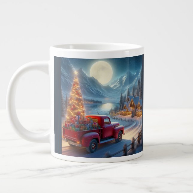 Taza De Café Gigante Navidades mágicos hasta entrega (Izquierda)
