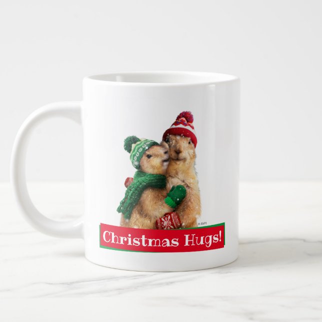 Taza De Café Gigante Navidades Perros Prairie (Izquierda)