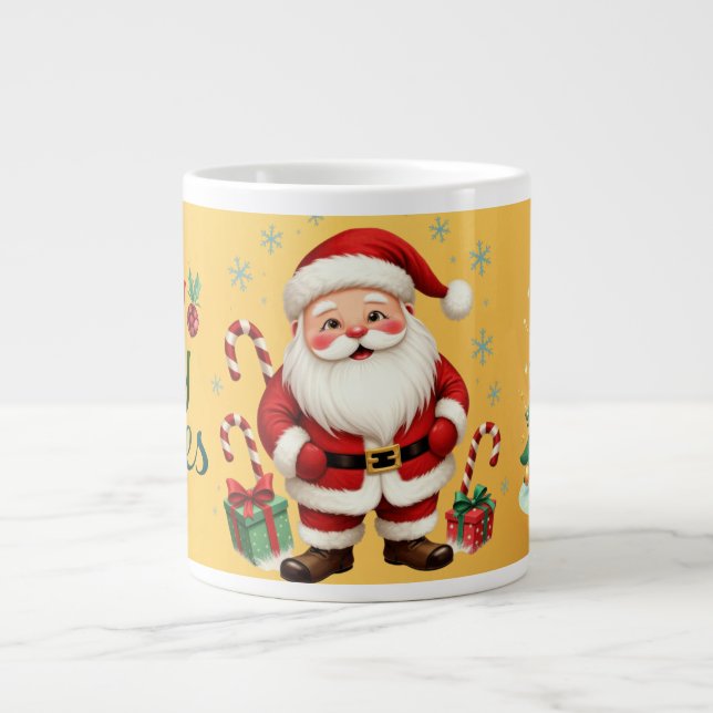 Taza De Café Gigante Navidades premium Mug - Holly Jolly Wiers (Frente)