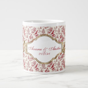 Taza De Café Gigante Navidades rojos Chinoiserie Newlyweds