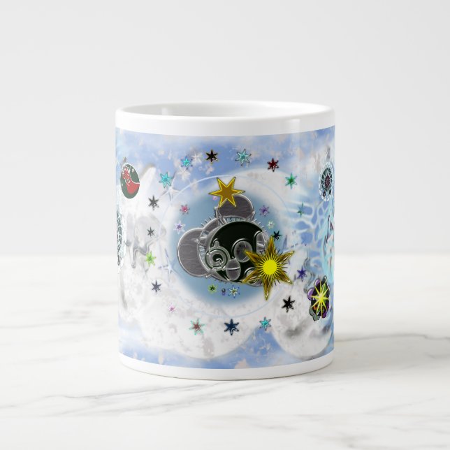 Taza De Café Gigante Navidades Santa Claus Mug especialidad de media (Frente)