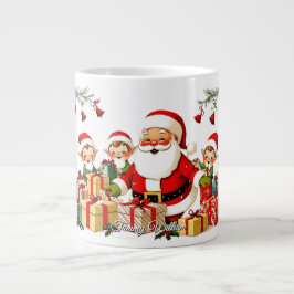 Taza De Café Gigante Navidades tradicionales de cuta vintage
