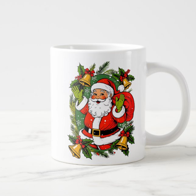 Taza De Café Gigante Navidades tradicionales de la época festiva (Derecha)
