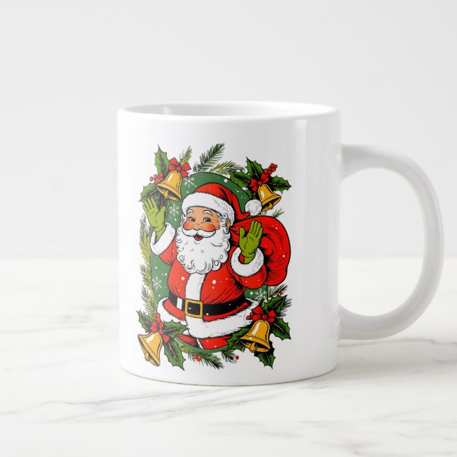 Taza De Café Gigante Navidades tradicionales de la época festiva (Derecha)