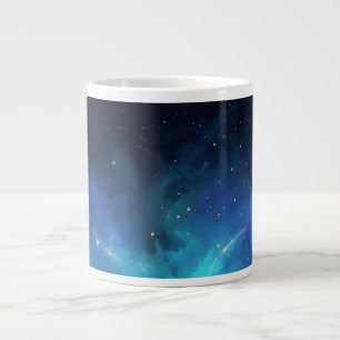 Taza De Café Gigante Nebulosa Cósmica Arte de Galaxia Abstracta Espacia