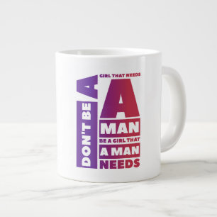 Taza De Café Gigante Necesidad - Gift Jumbo Mug