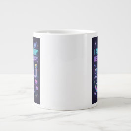 Taza De Café Gigante Necesito terapia, soy delulu para ruru