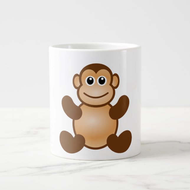 TAZA DE CAFÉ GIGANTE NEGOCIO DE MONKEY (Frente)