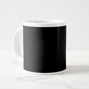 Taza De Café Gigante Negro-negro, simplemente elegante