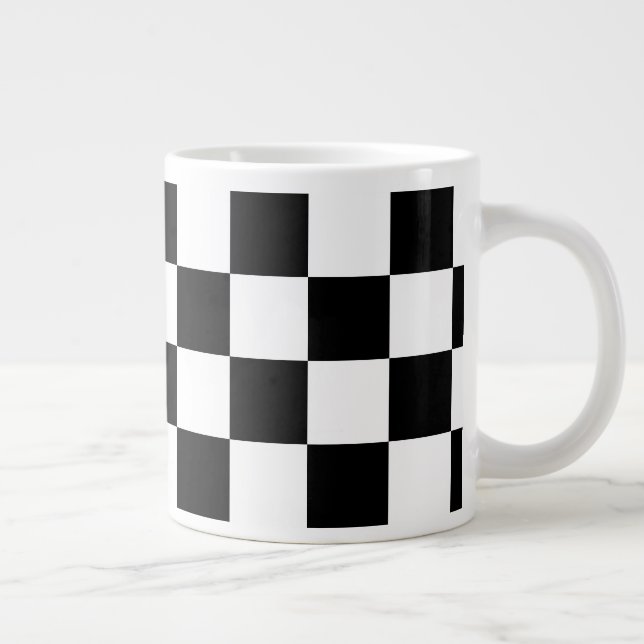 Taza De Café Gigante Negro y blanco (Derecha)