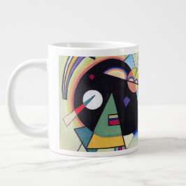 Taza De Café Gigante Negro y violeta - Kandinsky