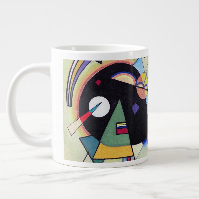 Taza De Café Gigante Negro y violeta - Kandinsky (Izquierda)