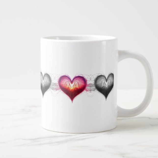 Taza De Café Gigante Neon Anatomical Heart iPhone / iPad case (Derecha)