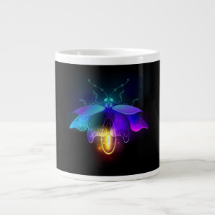 Taza De Café Gigante Neon Firefly en negro