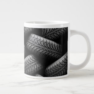 Taza De Café Gigante Neumáticos para automóviles negros