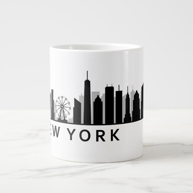 Taza De Café Gigante New York Skyline (Frente)
