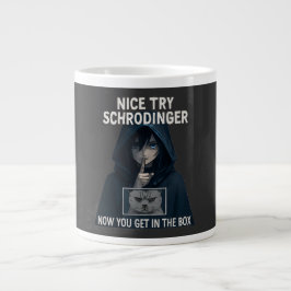 Taza De Café Gigante Nice Try Schrödinger Funny Cat mugs