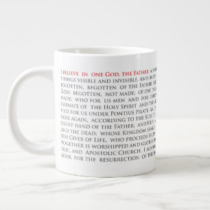 Taza De Café Gigante Nicene Creed Jumbo Mug 20oz