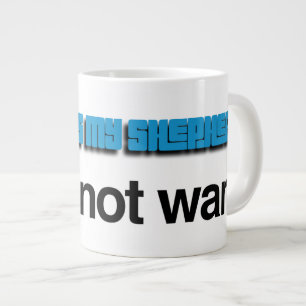 Taza De Café Gigante NiCK DAViD - Salmo 23 Blue Mug