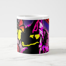 Taza De Café Gigante Niebla para gato negro