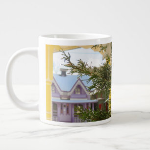 Taza De Café Gigante Nieve, evergreen y cabañas - Viñetería de Martha