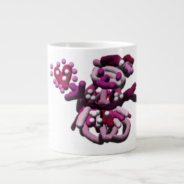 Taza De Café Gigante Nieve fiesta rosa
