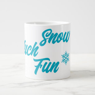 Taza De Café Gigante ❄️ Nieve, Navidades divertidos, música - Festivida