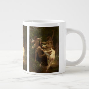 Taza De Café Gigante Ninfas y Sátiro por William-Adolphe Bouguereau