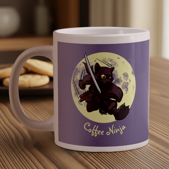 Taza De Café Gigante Ninja Katana espadas Personalizado de patadas vola (Subido por el creador)