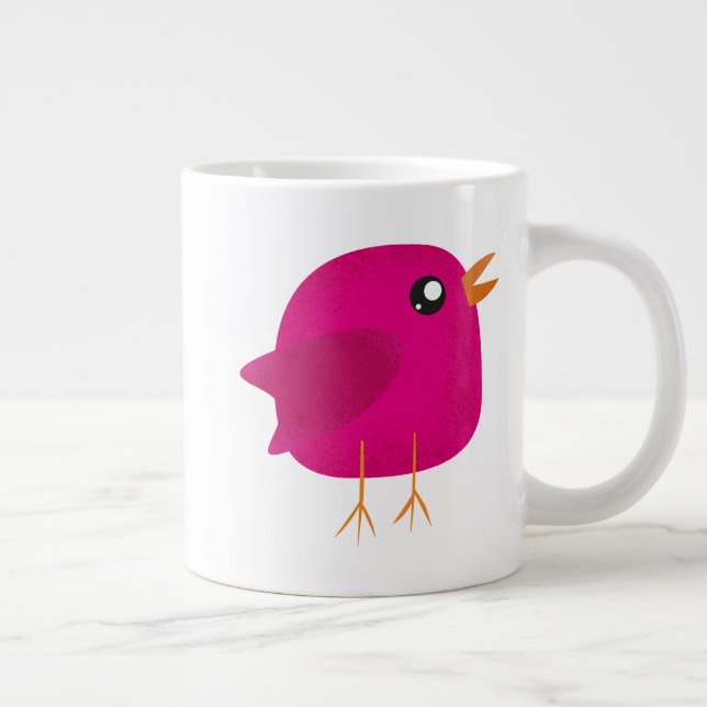 Taza De Café Gigante Niños adorables pájaros (Derecha)