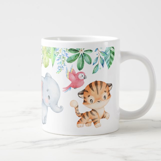 Taza De Café Gigante Niños animales de bebé de Safari lindo (Derecha)
