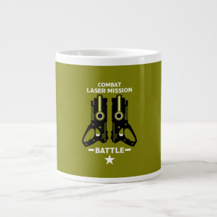 Taza De Café Gigante Niños de misión de combate con etiqueta láser