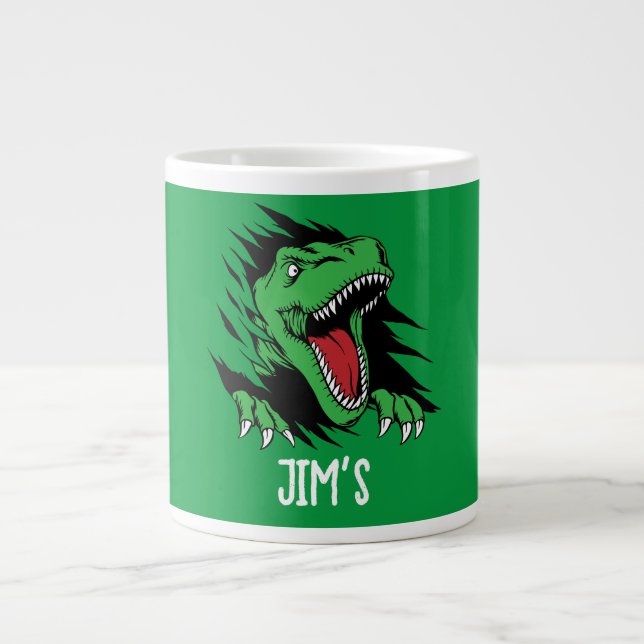 Taza De Café Gigante Niños dinosaurios (Frente)