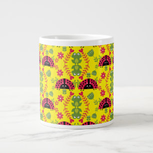 Taza De Café Gigante Niños mariquita caprichosa linda