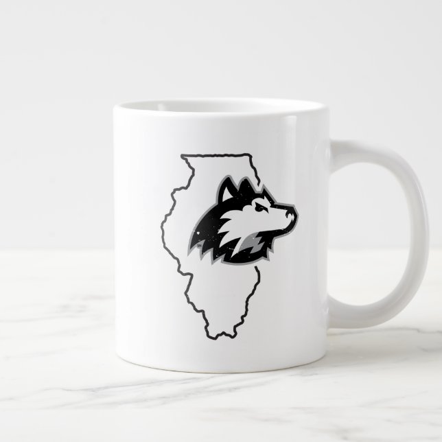 Taza De Café Gigante NIU Huskies Estado Love (Derecha)