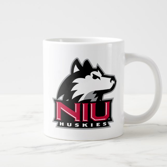 Taza De Café Gigante NIU Huskies Wordmark (Derecha)