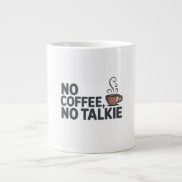 Taza De Café Gigante No al café No al taiko Mug - Gracioso regalo de la