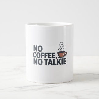 Taza De Café Gigante No al café No al taiko Mug - Gracioso regalo de la